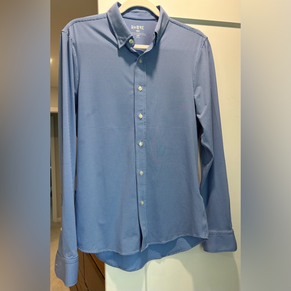 Like-New Men’s RHONE blue button down shirt